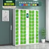 Gabinete de almacenamiento para cargar smartphones, gabinete de almacenamiento para bolsas electrónicas, gabinete de almacenamiento con escaneo de código QR de WeChat, gabinete de almacenamiento con reconocimiento facial y huella digital