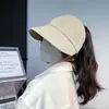 Sombreros para Mujer 2025 Nuevo Sombrero de Protección Solar Verano Lindo Sombrero de Tres Piezas Exterior Moda Estilo Coreano Sombrero de Copa Hueco Venta al por Mayor