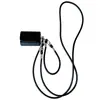 Para Estojo Protetor de Fone de Ouvido AirPods 4 Estojo de Couro Business Apple 1ª/2ª Geração Pro2 Cordão Bluetooth Sem Fio de Cor Sólida