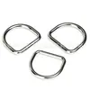 Acero Inoxidable 304 Anillo D Equipaje Sombrero Accesorios DIY Anillo de Acero Sin Costuras Correa Anillo Semicircular Hebilla D