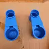 Dispensador de agua de doble boquilla D2316 para pájaros, loros, mynas y palomas; comedero automático de agua; dispensador de medicina para palomas