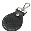 Llavero de almacenamiento de cuero PU, regalo para coche, beneficio promocional para empresas, colgante de llavero con logo en relieve