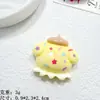 Acessórios de resina de tamanho pequeno Acessórios de resina de cachorro pudim de desenho animado Joias DIY Material para fazer cola cremosa Capa de celular