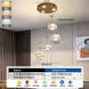 Luminária Pendente de Cristal para Sala de Jantar, Estilo Moderno de Luxo Leve, Lustre Minimalista de Três Cabeças para Sala de Jantar, Luminária Linear de Alto Padrão Estilo Europeu para Mesa de Jantar Bar
