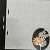 Chan Hua Dibujo de Patrón de Modelo de Papel Tarjeta de Corte Papel Pieza de Papel Plantilla de Modelo de Papel Paquete de Materiales para Pasador de Cabello DIY Accesorios para el Cabello 1