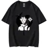 2023 Nueva camiseta de moda de siete crímenes algodón manga corta verano estampado deportivo