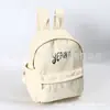 Nueva Mochila Escolar de Lona Estilo Coreano Moda Mochila de Lona Ecológica Mochila de Lona Impermeable
