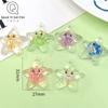 Serie Océano Luminoso Estrella de Cinco Puntas Dibujo Animado Lentejuela Colgante DIY Llavero Aretes Accesorios para Cinta de Cabello