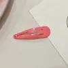 Pinza para el pelo de 5 cm, simple, colorida, con forma de gota de agua, pintada en spray, pinza Bb para niños, pinza para el pelo de niña, pinza lateral para flequillo de estudiante, accesorio para el pelo