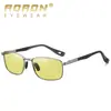 Nuevas Gafas de Sol Polarizadas para Hombre con Montura Pequeña de Metal, Gafas de Sol para Conducir con Visión Nocturna, Gafas de Sol para Conductor que Cambian de Color al por Mayor A743