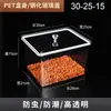 Caixas display de alimentos para prateleiras de supermercado, recipientes plásticos transparentes com tampas, para lanches, doces, frutas secas, castanhas torradas e sementes de girassol, recipientes herméticos