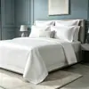 Nuevas sábanas de satén de doble tejido 60S 100% algodón con hilo de aire para camas de hotel, sábanas ajustables, fundas de edredón para hoteles, B&Bs, hostales y hostales de e-sports