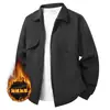 Chaqueta Cortavientos para Hombre Estilo Americano con Cuello Solapa y Forro Polar, Estándar Europeo Transfronterizo, Otoño/Invierno 2026, Abrigo Deportivo Casual