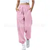 Amazon 2023 Pantalones Deportivos Sueltos de Cintura Alta para Mujer Cómodos de Cintura Alta Sin Cordón Sudadera Casual con Bolsillo