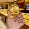 Monedas de Oro Puro 999, Flores de Dinero, Sobres Rojos del Dios de la Riqueza, Recuerdos de Boda, Adornos, Tarjetas, Pegatinas, Regalos de Cumpleaños para Mujeres