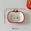 Prato Pequeno Fofo para Cor Underglaze Estilo Ins Alto Valor de Cor Prato para Molho Prato de Sabor Doméstico Prato para Vinagre Prato para Fondue Prato Prato de Maçã