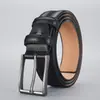 Cinturón para Hombre con Moldeo por Inyección de TPU, Cinturón Casual para Hombre con Hebilla de Pin, Sencillo Cinturón de Piel de Vaca para Pantalones, Moderno Versátil