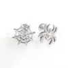 Aretes de Tela de Araña Calada de Aleación de Titanio F136, Clavos para Hélice de Oreja de Araña Finamente Tallados, Clavos para Labio de Grado Médico, Joyería para Piercings Corporales