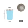 Taza de Café de Acero Inoxidable 304 Transfronteriza, Taza para Té con Leche, Taza para Cerveza, Taza para Acampar al Aire Libre, Taza Práctica para Bebidas Frías