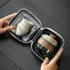 Taza de Té de Vidrio Roja con Tapa Olla Grande Individual No Caliente para una Persona Juego de Té Kung Fu Tetera de Color Bajo Esmalte