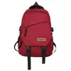 Mochila Unicolor Japonesa Mochila Escolar de Grande Capacidade Ensino Fundamental Feminina Bolsa Casual Simples Mochila para Casal Estudante Universitário