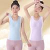 Colete Térmico Feminino com Protetor de Peito e Barriga para Outono e Inverno, Adequado para a Fase de Desenvolvimento Infantil