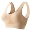 Ropa interior de talla grande para mujer, pecho pequeño recogido, fitness, correr, yoga, chaleco de belleza sexy sin aro de acero, sujetador deportivo transpirable