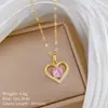 [Acero de titanio] Collar con microincrustaciones de clavícula, regalo de cumpleaños sencillo y personalizado, temperamento a la moda, collar coreano