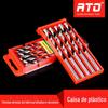 Caixa Plástica com Brocas para Alumínio, Ferro, Metal, Madeira Brocas Helicoidais, Brocas Helicoidais Brancas, Venda Direta do Fabricante