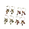 Brincos Originais de Prata S925 com Agulha, Balão Colorido com Esmalte Gotejado, Cachorrinho, Formato C, Leve Luxo, Sensação de Alto Padrão, Adornos de Orelha para Mulheres, Em Estoque, Fonte