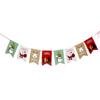 Nova bandeira de papel de Natal Shopping Entertainment Suprimentos decorativos Bandeira decorativa de Natal com flor rabo de peixe