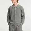 Nueva colección otoño/invierno: suéter de punto con cuello, cárdigan para hombre, suéter casual para primavera y otoño, hilo de alta precisión anti-pilling