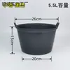 Cubos de plástico gruesos extragrandes para sitios de construcción, cubos de cemento y cubos de mortero que son irrompibles.