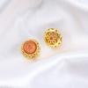 Accesorios de oro antiguo nepalí, cuentas sueltas con incrustaciones de ópalo, cuentas de cuatro vías, pulsera de oro viejo para bricolaje, collar, cuentas