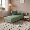 Sillón de lujo moderno minimalista para sala de estar, dormitorio, hotel o casa de huéspedes; una silla reclinable cómoda para usar junto a la cama; un sofá pequeño