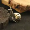 Venta Caliente Transfronteriza Latón Retro Pequeño Insecto Caracol Sólido Adornos Decoración de Escritorio Manualidades Inserto para Incienso