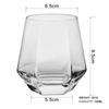Vidro de Whiskey galvanizado Doméstico Transparente Hexágono de Vidro Diamante Geométrico Copo de Cerveja Diamond Phnom Penh Juice Cup