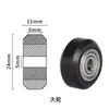 Perfil de Aluminio para Impresora 3D Polea Plástica Polea Loca Pasiva Polea Móvil en Riel Rueda Grande de POM Rueda Pequeña Tipo V Diámetro Interior 5mm