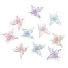 Acessórios de Joias Borboleta Tridimensional Galvanizada em Acrílico Furo Reto Corrente de Celular DIY Pingente Tubo Curvo de Cristal Natasha