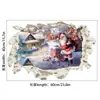 Pegatinas de Pared de Dibujos Animados de Santa Claus Transfronterizas para Dormitorio, Decoración de Pared de Fondo para Ambiente Navideño, Pegatinas Autoadhesivas