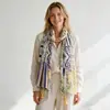 Azulejo Floral Molino de Hilo Bali Venta al por Mayor Comercio Exterior Transfronterizo Bufanda de Seda Estampada Bufanda Larga para Mujer Bufanda Chal Primavera/Verano