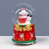 Nuevo producto transfronterizo: Caja de música de bola de cristal brillante de Papá Noel, un regalo de Nochebuena para amigos, decoración de habitación, adorno de escritorio