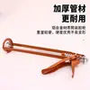 Pistola de Silicona Doble Columna de Metal Pequeña para Pegamento Duro y Sellado de Juntas, Pistola de Pegamento para Decoración, Venta al por Mayor del Fabricante