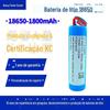 Bateria de Lítio 18650 1500mAh Bateria Recarregável Certificada Kc 3.7V Ferramenta Elétrica 18650 com Placa e Cabo