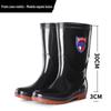 Botas de chuva de sola de tendão de boi resistente ao desgaste para homens e mulheres quentes resistentes a ácidos e álcalis cano alto engrossadas botas de chuva antiderrapantes proteção do trabalho lava-jato botas de água canteiro de obras