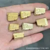 Cráneo de Calavera Tallado en Jade con Pasta Dorada Estilo Tíbet Pescado Accesorio DIY Cuentas Sueltas Semilla de Coco Rudraksha 108 Cuentas Budistas
