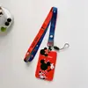 Estuche para Tarjetas Estudiante Winnie the Pooh con Cuerda Larga Estuche Protector para Colgar Tarjeta de Comida en el Cuello Estuche para Tarjeta de Acceso Tarjeta de Autobús Hebilla Tarjeta Anti-pérdida