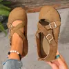 Zapatos de salón bajos de punta redonda para mujer, nuevo estilo primavera y otoño, estilo hada ballet retro suave, mocasines Mary Jane planos suaves