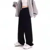 Jeans de Pierna Ancha con Forma de Pera Estilo Supermercado para Mujer Talla Grande MM Gordita Pantalones Rectos de Cintura Alta Pantalones Sueltos de Verano Hasta el Suelo