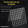 Malha de Aço Inoxidável 304, Malha Embossed, Malha Tecida de Abertura Grande, Malha Protetora, Malha de Isolamento, Malha de Peneira, Malha de Arame de Aço Espessado, Malha Quadrada